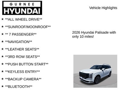 2026 Hyundai PALISADE HYBRID Calligraphy