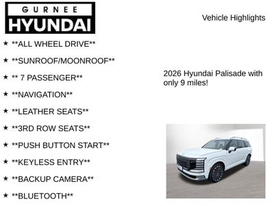 2026 Hyundai PALISADE HYBRID Calligraphy