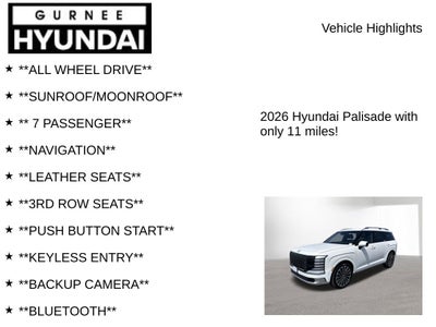 2026 Hyundai PALISADE HYBRID Calligraphy