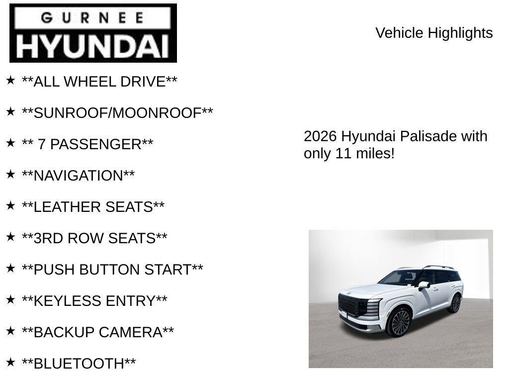 2026 Hyundai PALISADE HYBRID Calligraphy