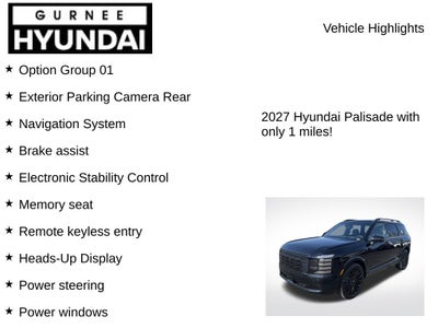 2027 Hyundai PALISADE HYBRID Calligraphy Black Ink