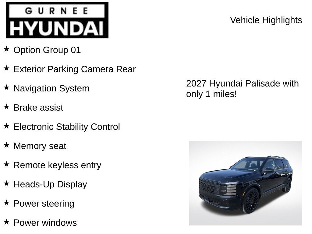 2027 Hyundai PALISADE HYBRID Calligraphy Black Ink