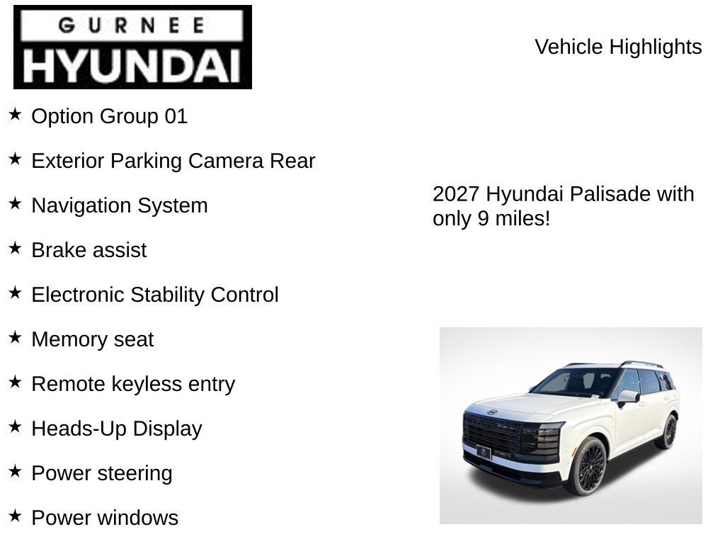 2027 Hyundai PALISADE HYBRID Calligraphy Black Ink