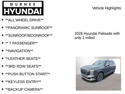2026 Hyundai PALISADE HYBRID Calligraphy