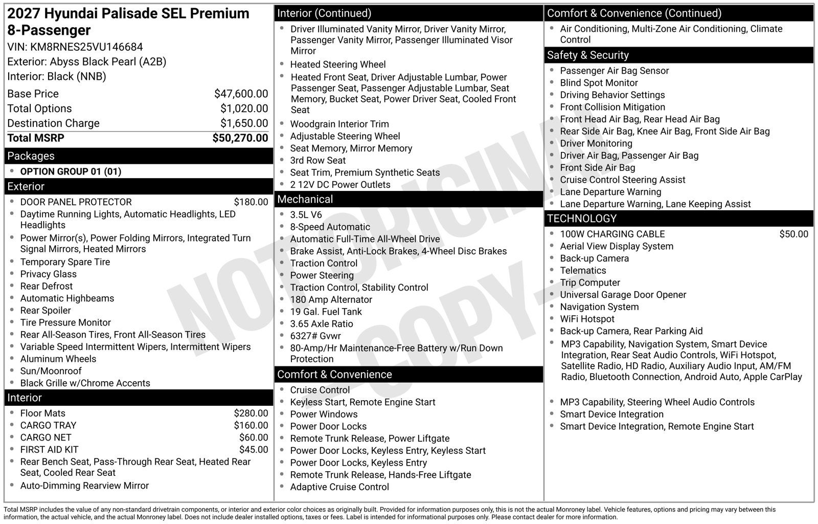 2027 Hyundai PALISADE SEL Premium 8 Passenger