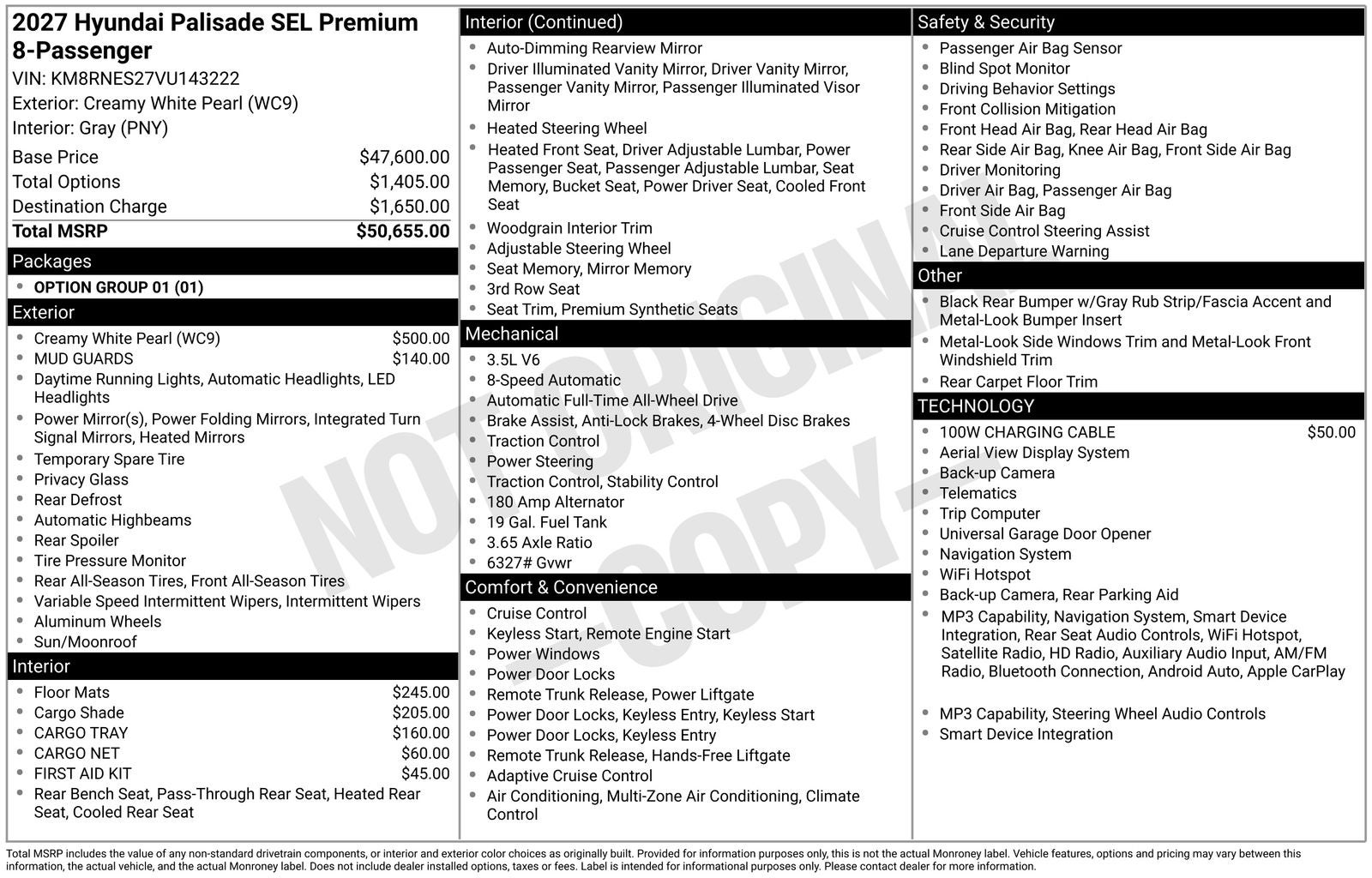 2027 Hyundai PALISADE SEL 7 Passenger
