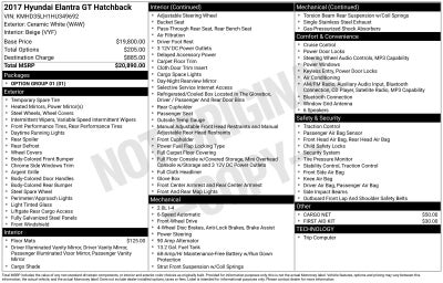 2017 Hyundai ELANTRA GT Base
