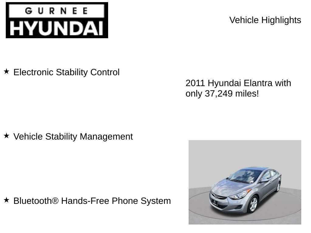 2011 Hyundai ELANTRA GLS