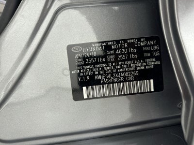 2018 Hyundai SONATA HYBRID Limited