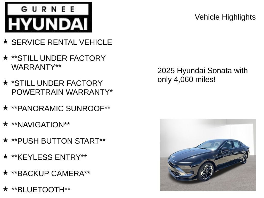 2025 Hyundai SONATA SEL Convenience
