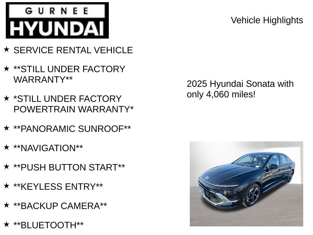 2025 Hyundai SONATA SEL Convenience