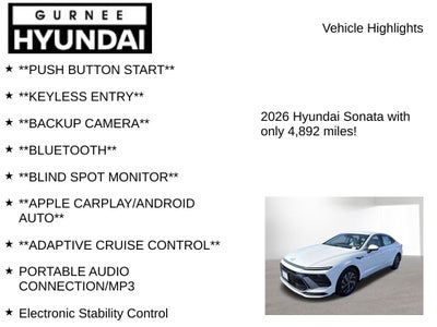 2026 Hyundai SONATA HYBRID Blue