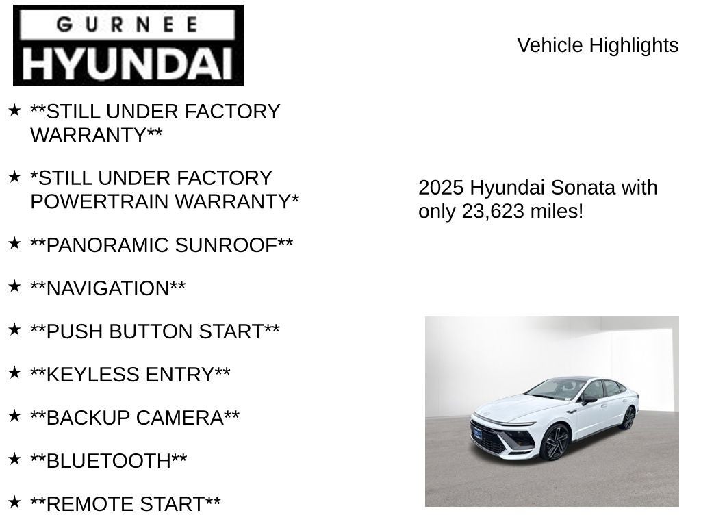 2025 Hyundai SONATA N Line
