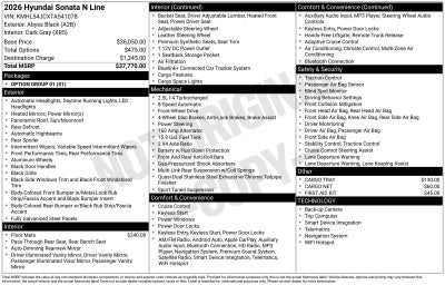 2026 Hyundai SONATA N Line