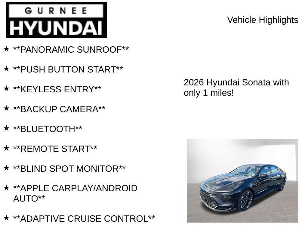 2026 Hyundai SONATA N Line