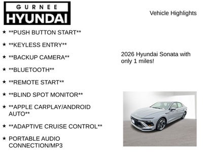 2026 Hyundai SONATA SEL Sport