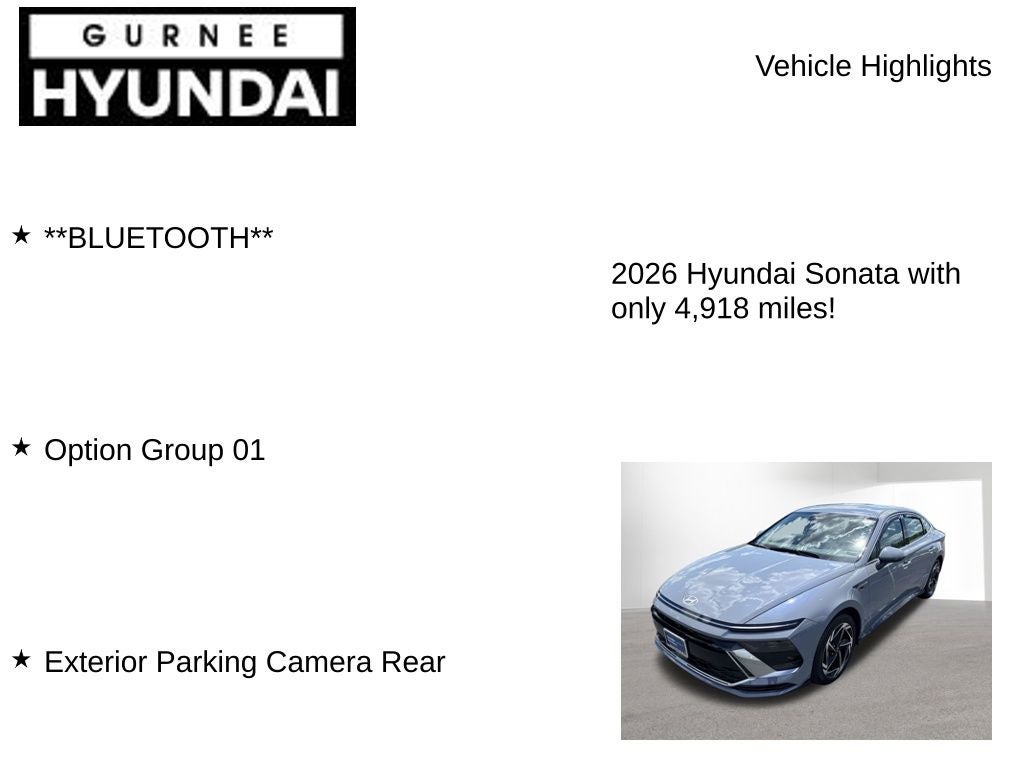 2026 Hyundai SONATA SEL Sport