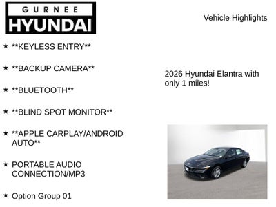 2026 Hyundai ELANTRA SE