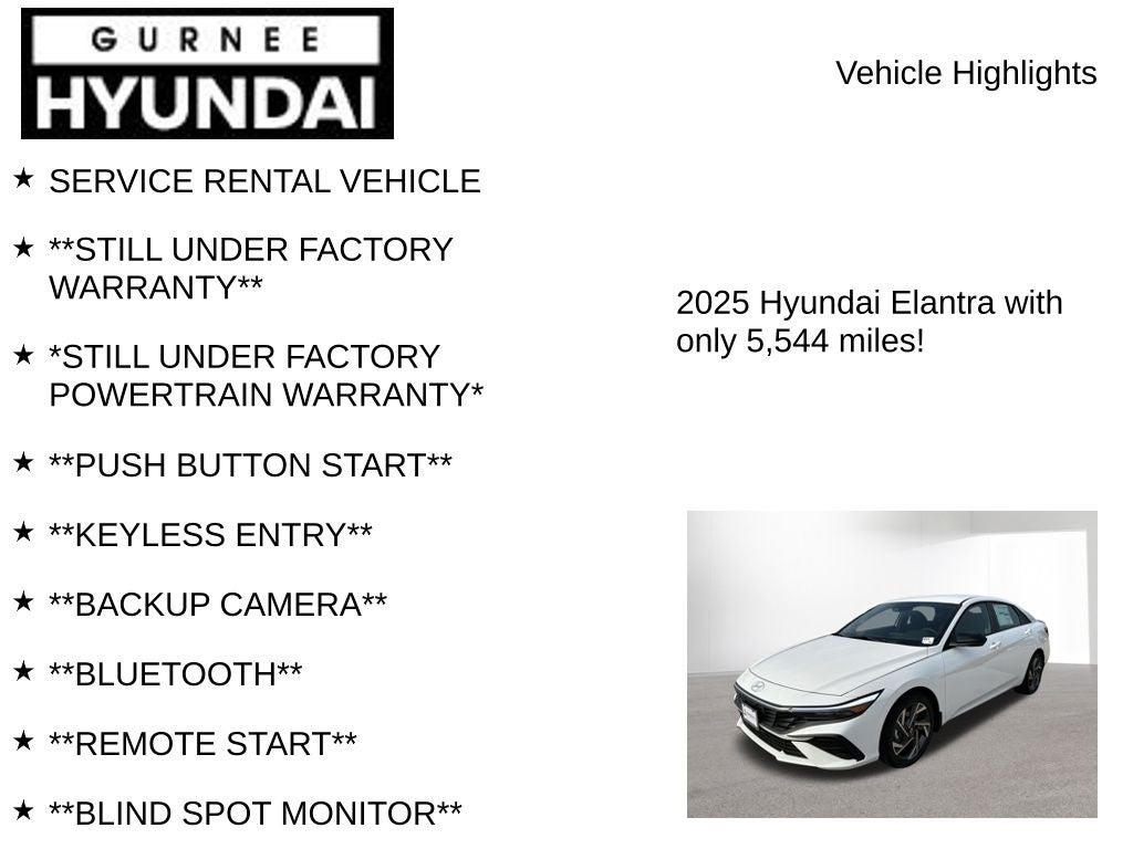 2025 Hyundai ELANTRA SEL Sport