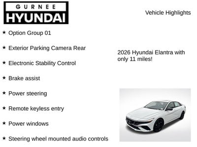 2026 Hyundai ELANTRA SEL Sport Plus