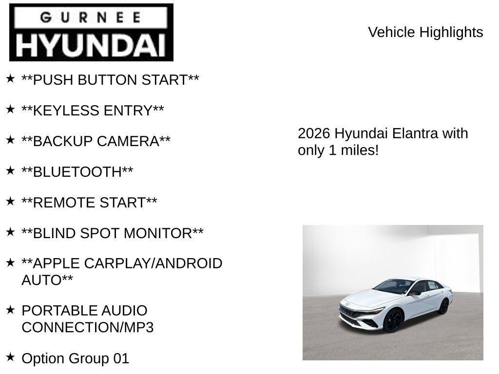 2026 Hyundai ELANTRA SEL Sport