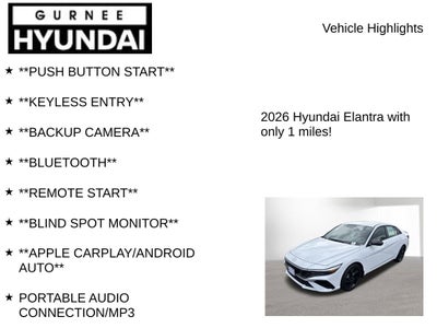 2026 Hyundai ELANTRA SEL Sport