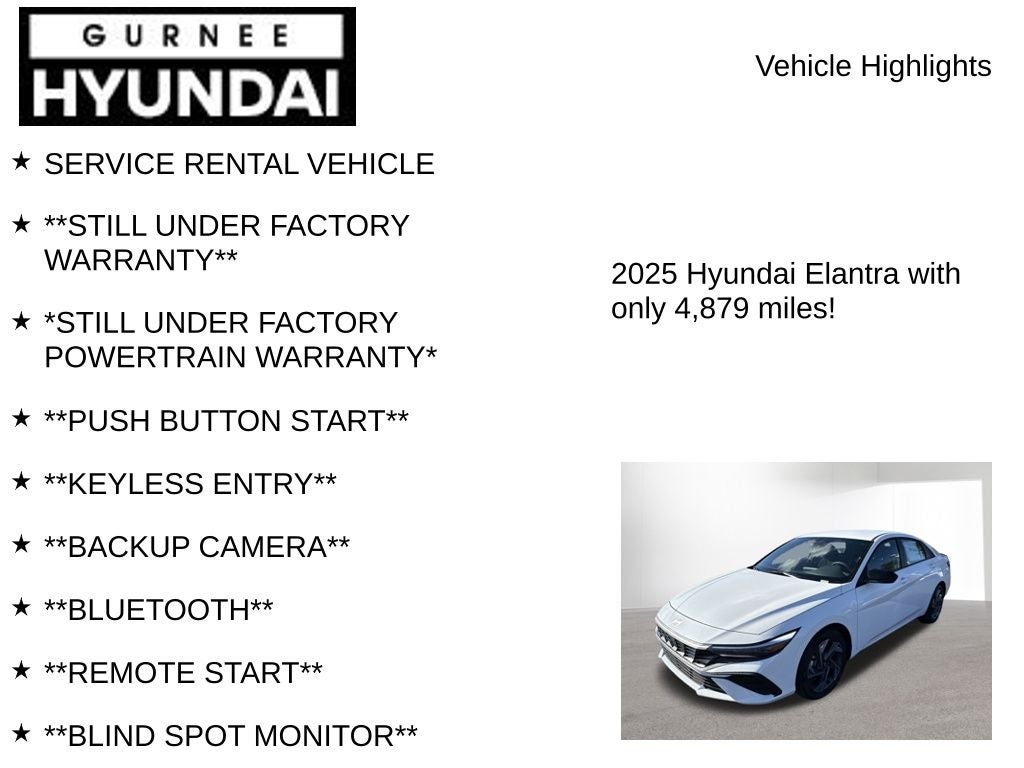 2025 Hyundai ELANTRA SEL Sport