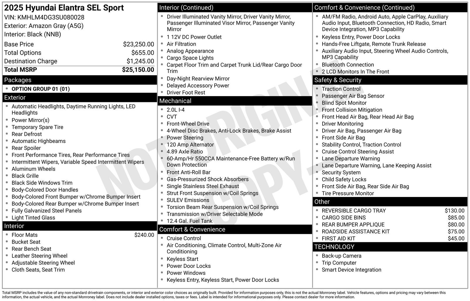 2025 Hyundai ELANTRA SEL Sport