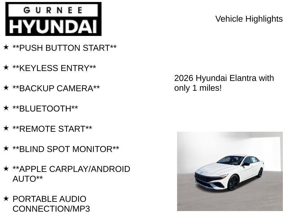 2026 Hyundai ELANTRA SEL Sport