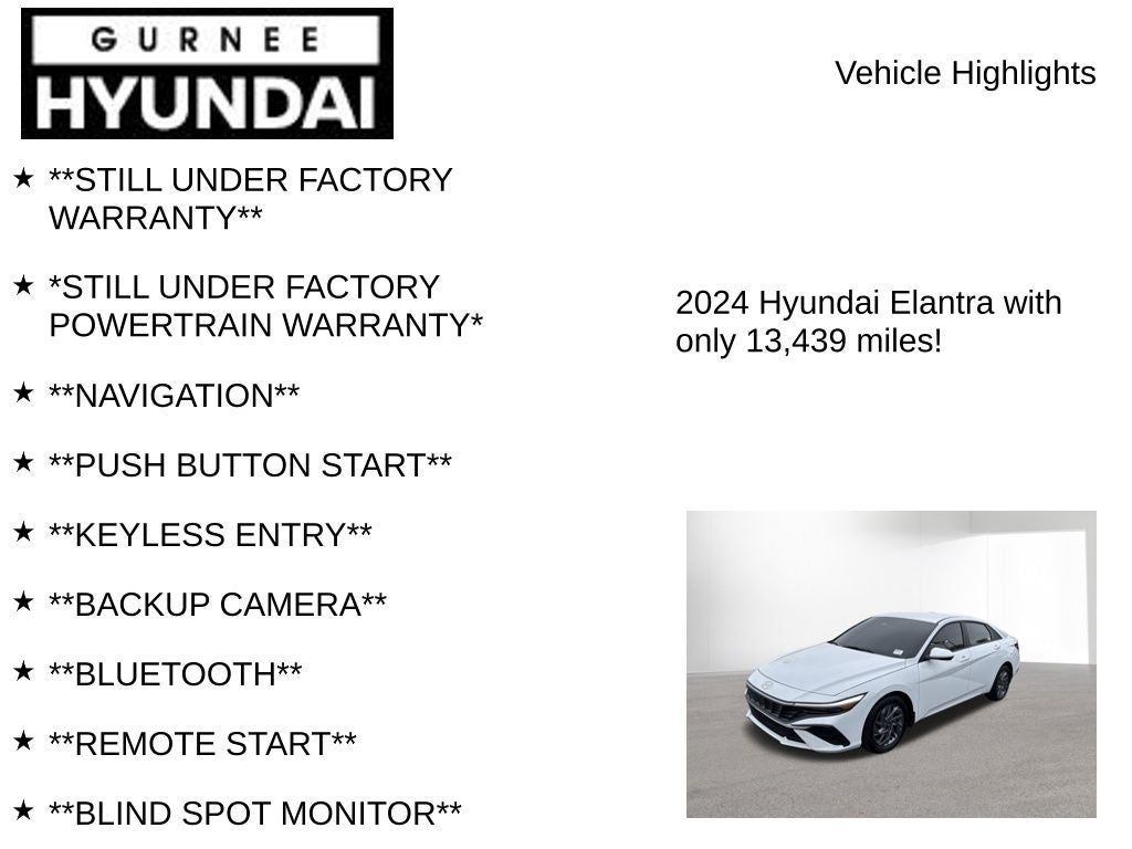 2024 Hyundai ELANTRA SEL
