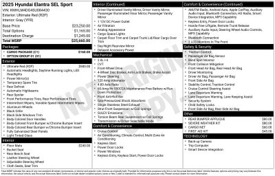 2025 Hyundai ELANTRA SEL Sport