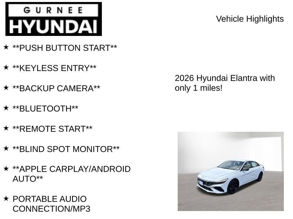 2026 Hyundai ELANTRA SEL Sport