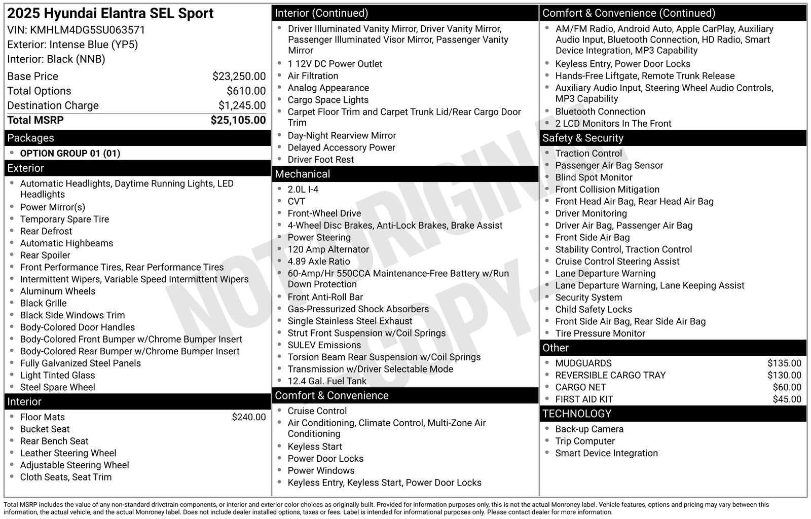 2025 Hyundai ELANTRA SEL Sport