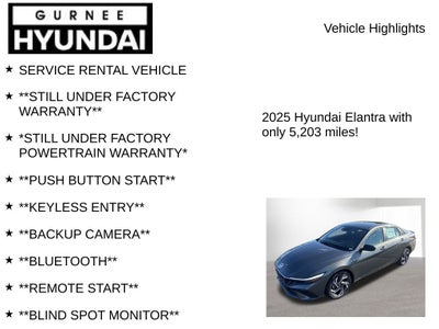 2025 Hyundai ELANTRA SEL Sport