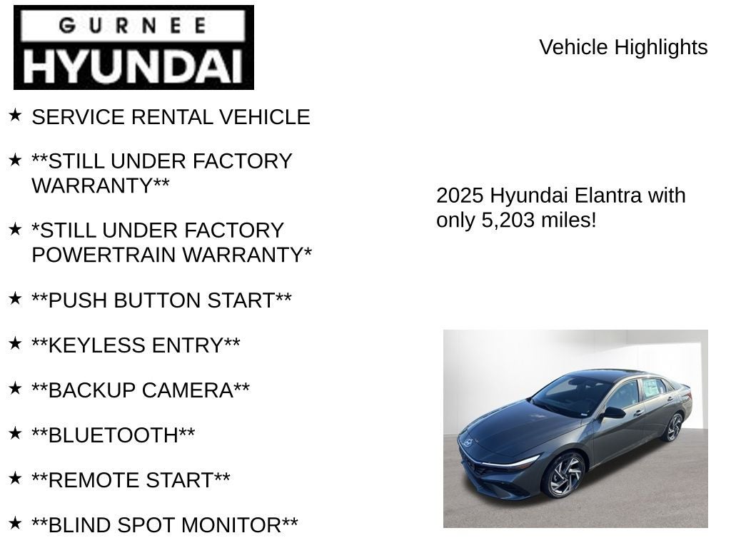 2025 Hyundai ELANTRA SEL Sport