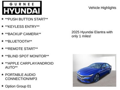 2025 Hyundai ELANTRA SEL Sport