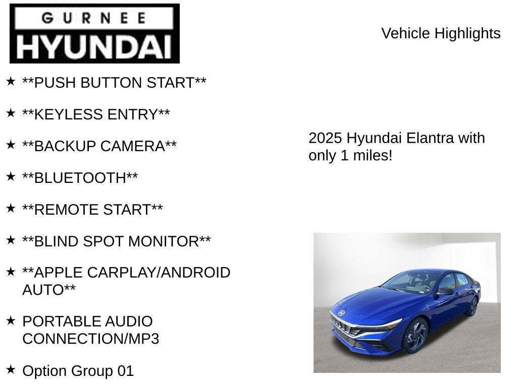 2025 Hyundai ELANTRA SEL Sport