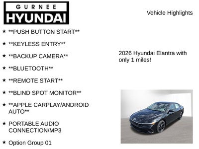 2026 Hyundai ELANTRA SEL Sport