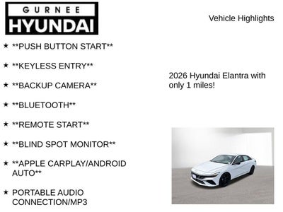 2026 Hyundai ELANTRA SEL Sport
