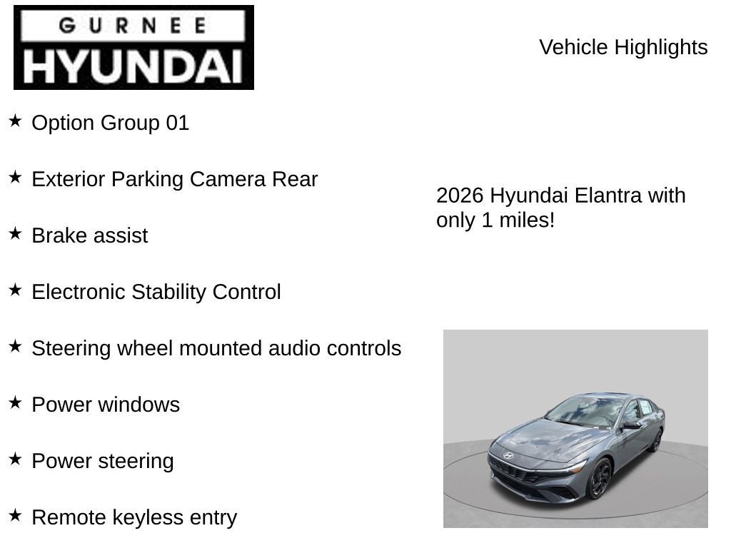 2026 Hyundai ELANTRA SEL Sport