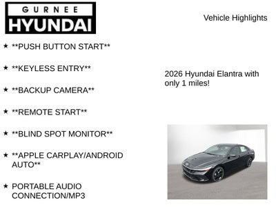 2026 Hyundai ELANTRA SEL Sport