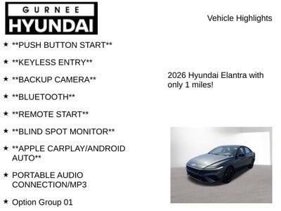 2026 Hyundai ELANTRA SEL Sport