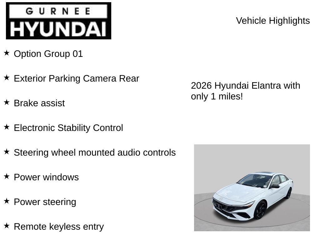 2026 Hyundai ELANTRA SEL Sport