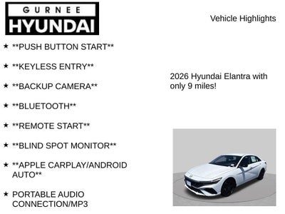 2026 Hyundai ELANTRA SEL Sport
