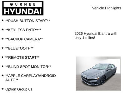 2026 Hyundai ELANTRA SEL Sport