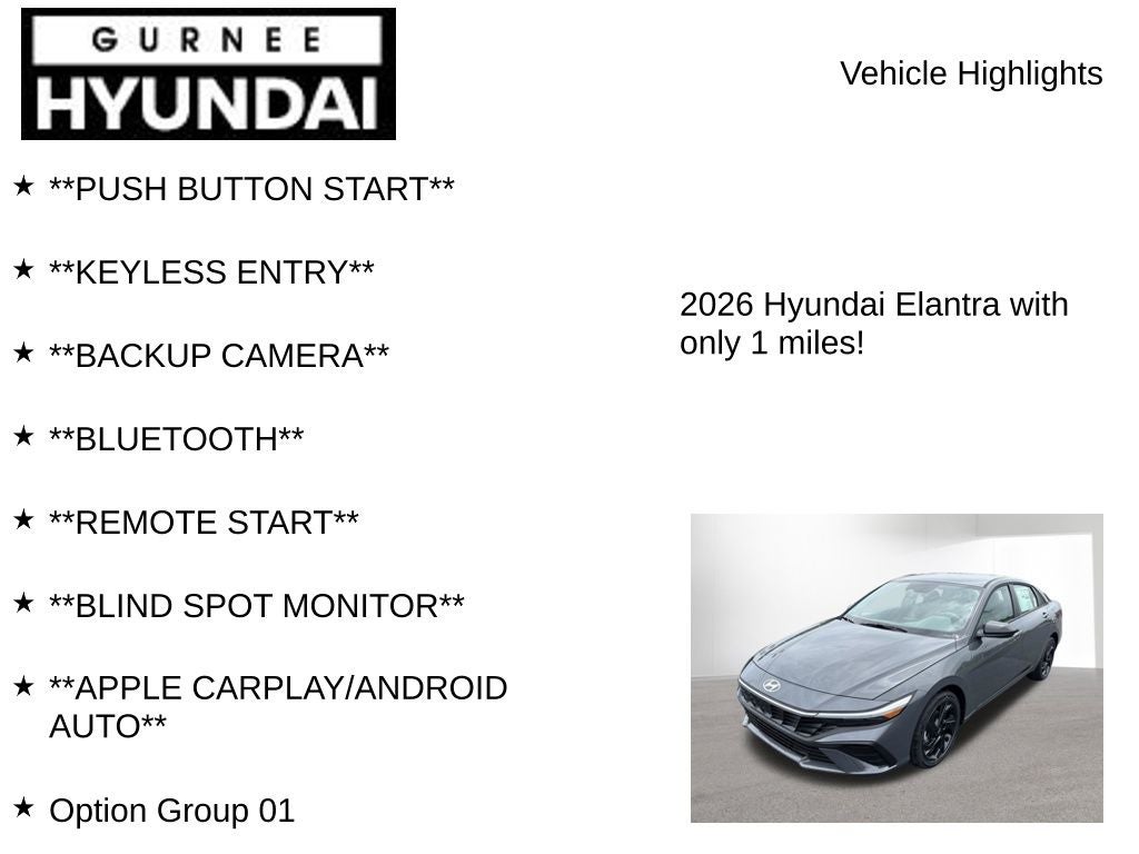 2026 Hyundai ELANTRA SEL Sport