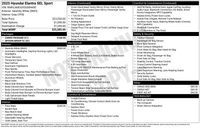 2025 Hyundai ELANTRA SEL Sport