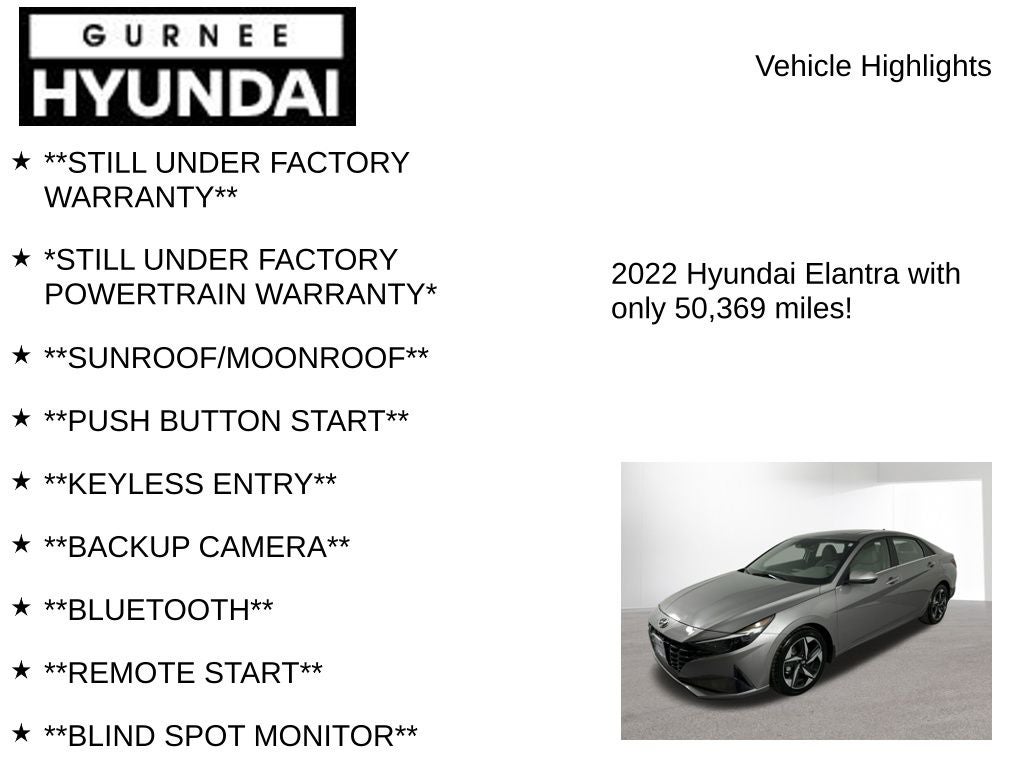 2022 Hyundai ELANTRA SEL Premium
