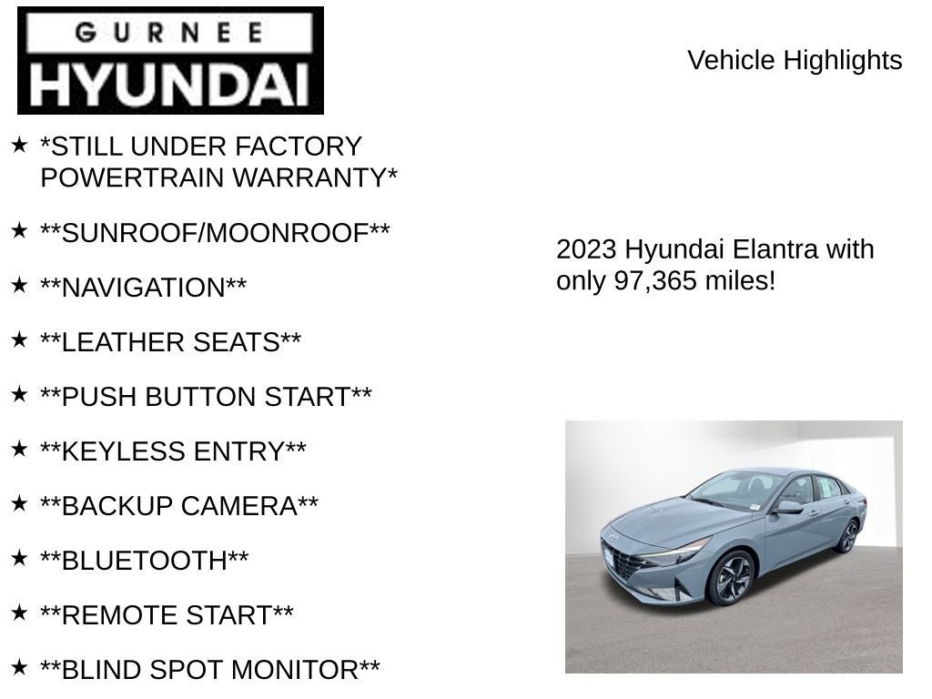 2023 Hyundai ELANTRA Limited