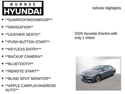 2026 Hyundai ELANTRA Limited